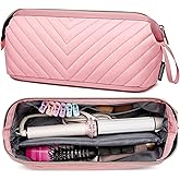 Hair Tools Travel Bag for Shark Flexstyle Dyson, Quilted Case Organizer Bag, Gift for Women Hair Accessories Storage Bag, Travel Hairdryer Portable Bag for Women, Pink
