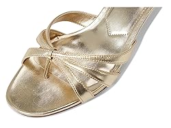 Steve Madden Women's Cary Heeled Sandal, Gold
