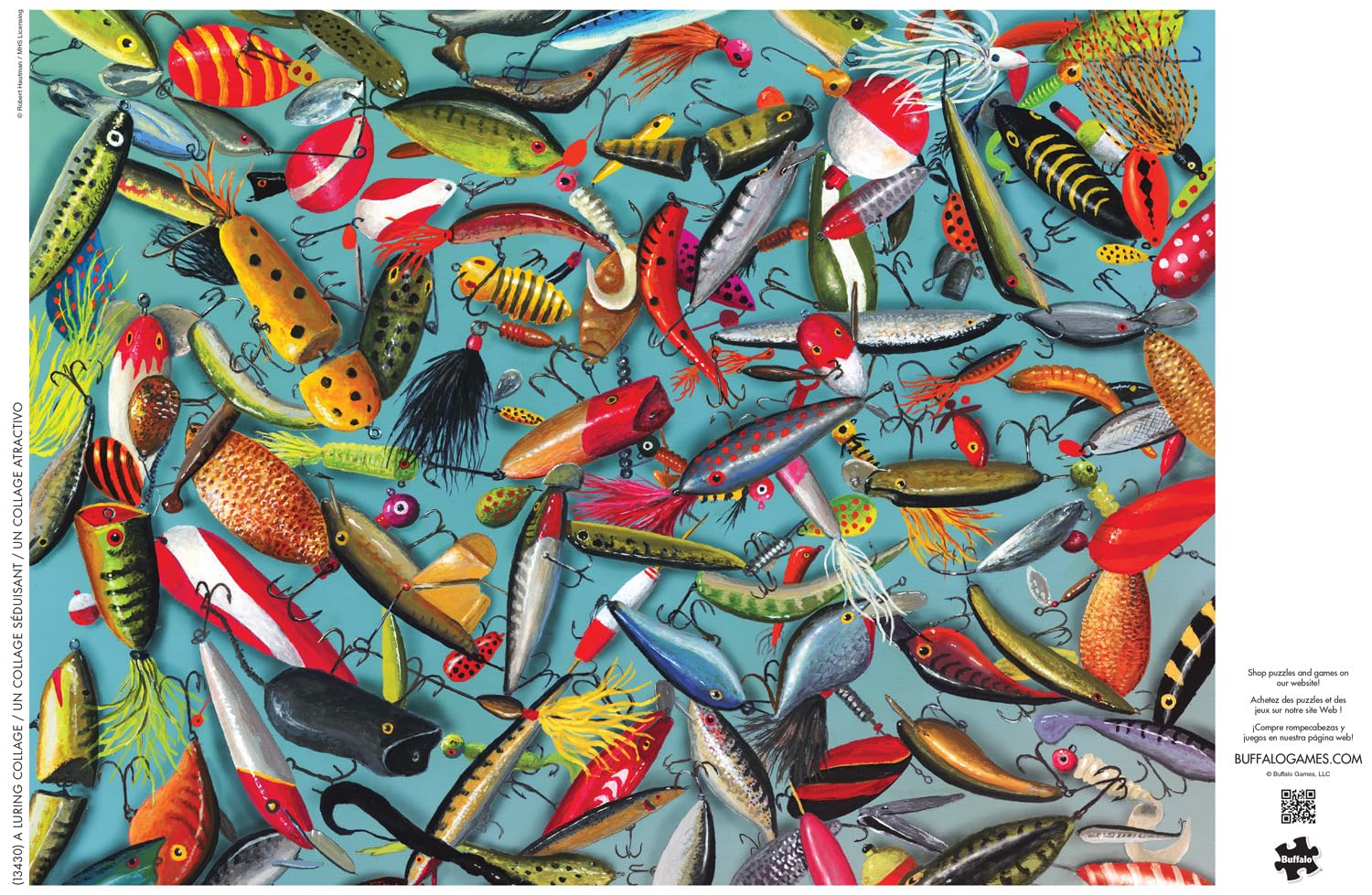 Buffalo Games - Robert Hautman - A Luring Collage - 1000 Piece Jigsaw Puzzle for Adults -Challenging Puzzle Perfect for Game Nights - Finished Size is 26.75 x 19.75