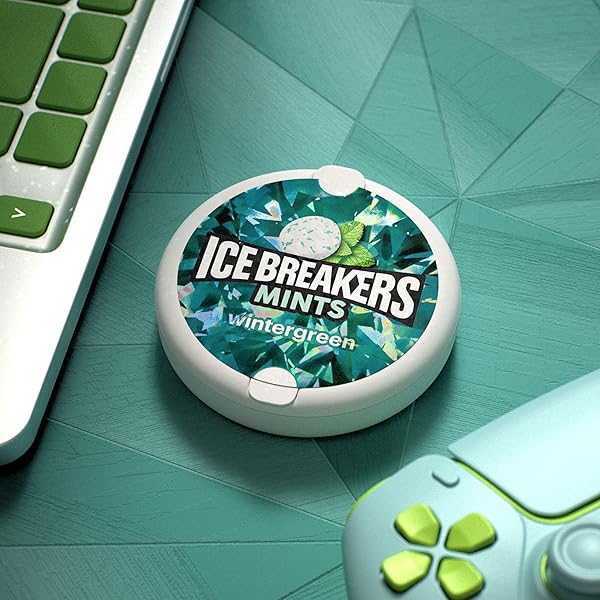 ICE BREAKERS WINTERGREEN SUGAR FREE MINTS TINS, 1.5 OZ (8 COUNT)