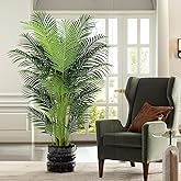 YEPDIN 6 Ft Artificial Tropical Palm Tree With 24 Removable Leaves - Large Faux Plant for Indoors and Outdoors, Silk Housewarming Gift, K185
