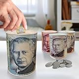 BARGAINS-GALORE Pound Note Design Money Tin 5 Piece Set Saving Box 15x10cm view 2