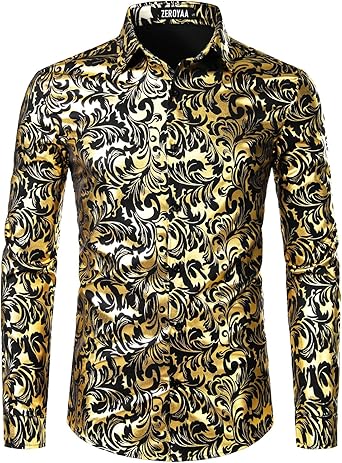 camisas de vestir estampadas