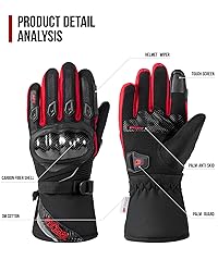 BORLENI Winter Motorcycle Gloves Waterproof