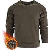 FREE SOLDIER Men's Tactical Winter Fleece Pullover Hoodie Warm Long Fleece lined Hooded Sweatshirt