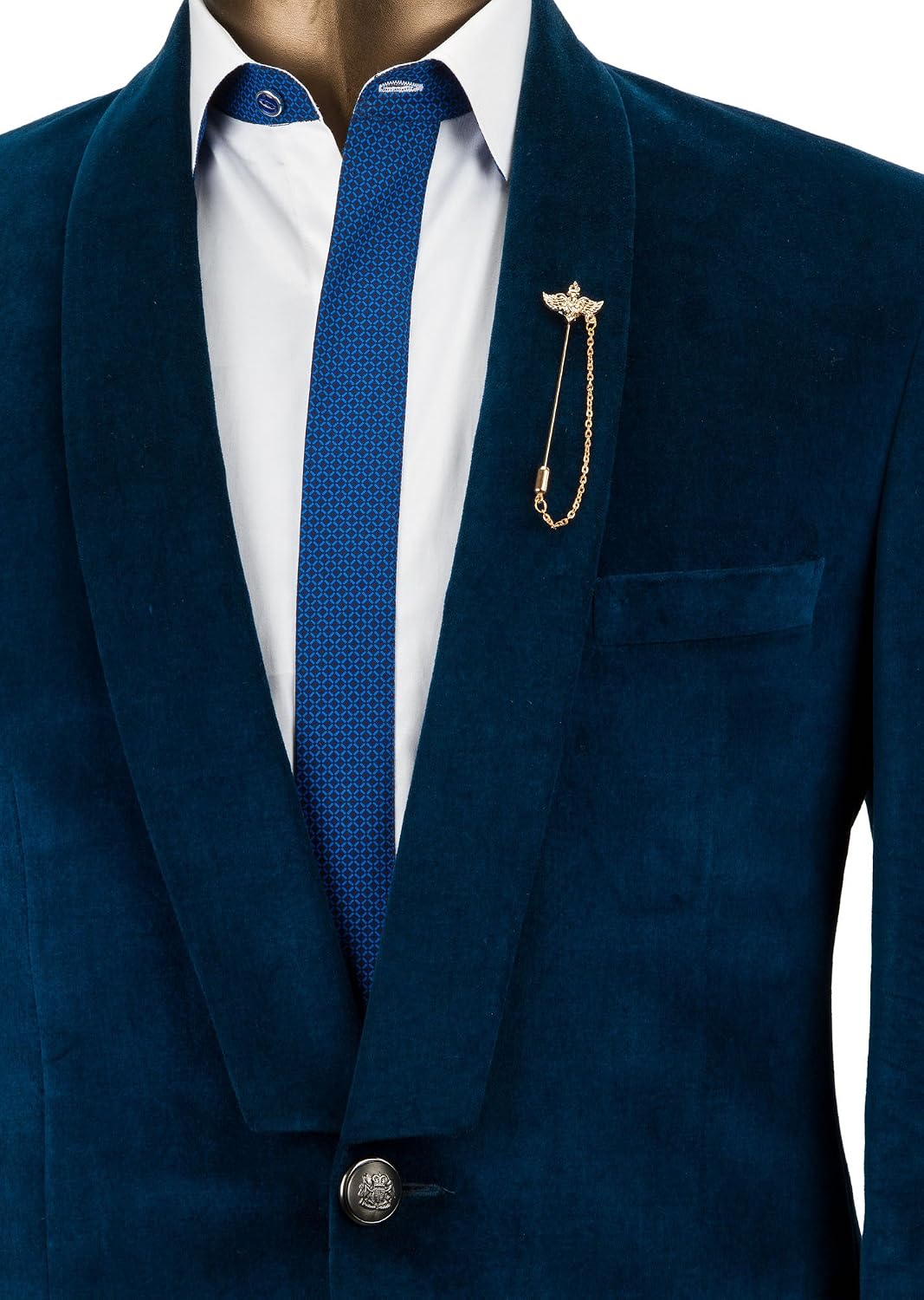Knighthood Golden Wings Lapel Pin Badge Coat Suit Wedding Gift Party Shirt Collar Accessories Brooch for Men Golden - Image 4