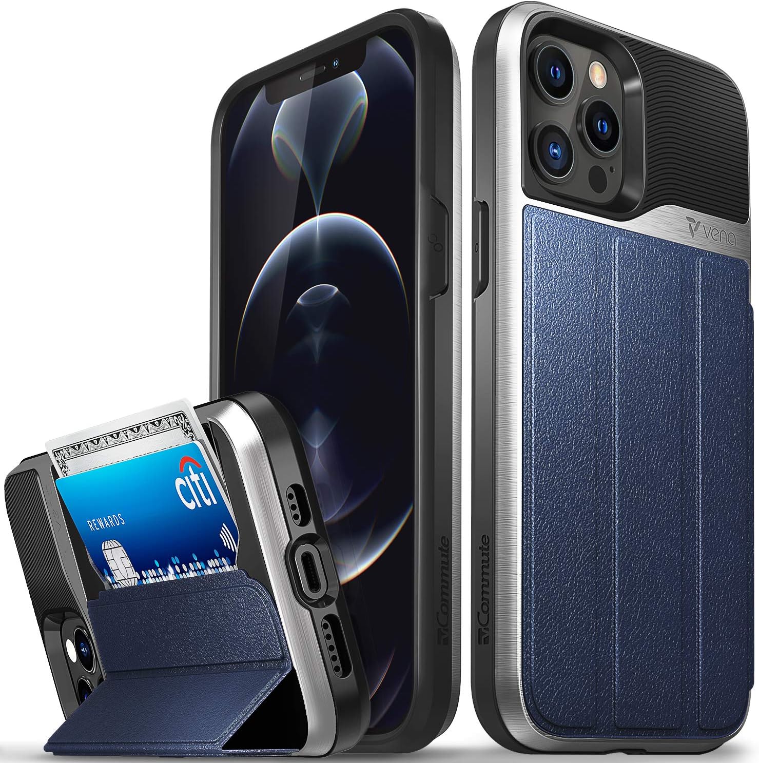 Vena vCommute Wallet Case Compatible with Apple iPhone 12 Pro Max (6.7