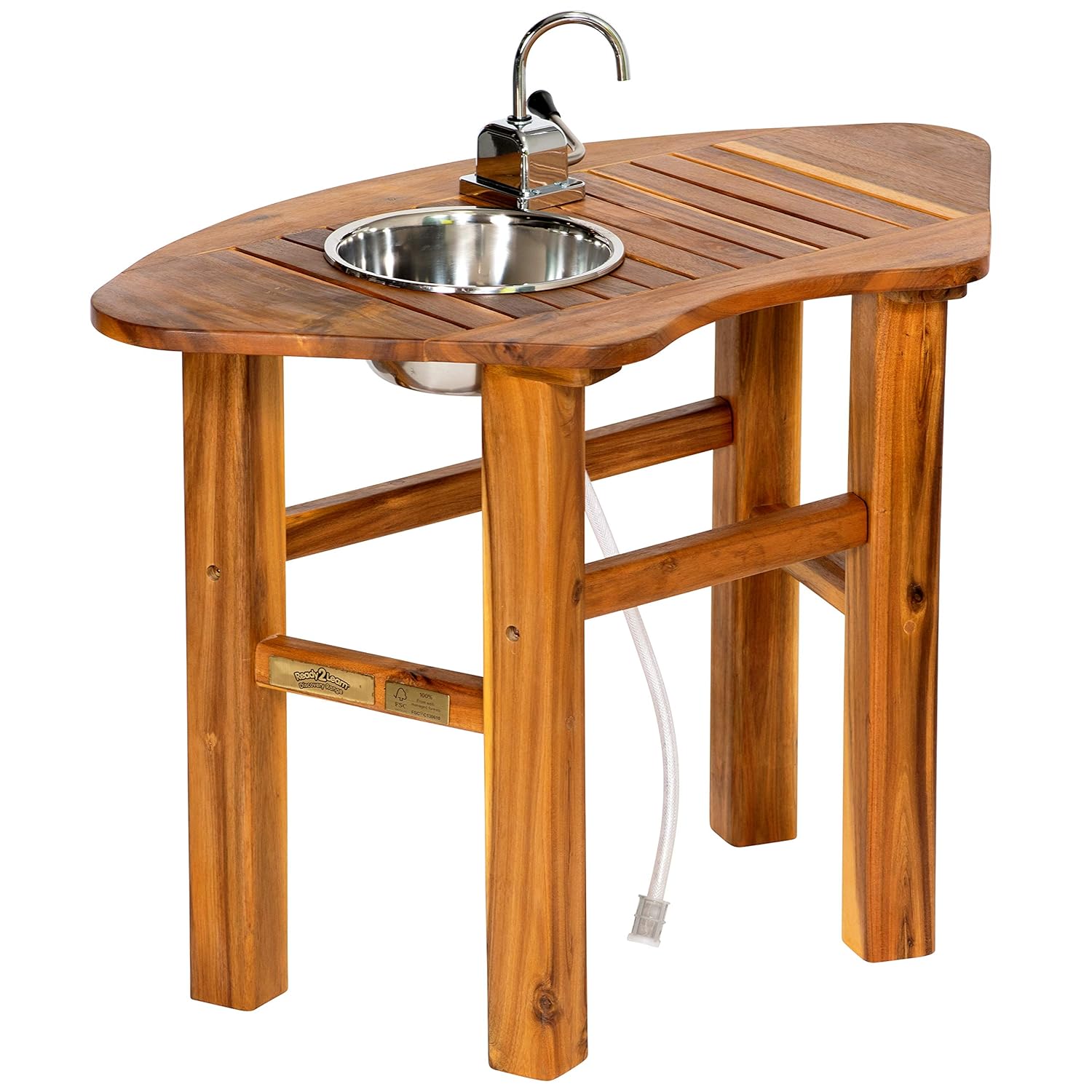 Ready 2 Learn Outdoor Curved Mud Table With Tap Sink Kids Play Sink Hardwood Weather Resistant Kid Safe For Playgrounds Homes Amazon Com Industrial Scientific