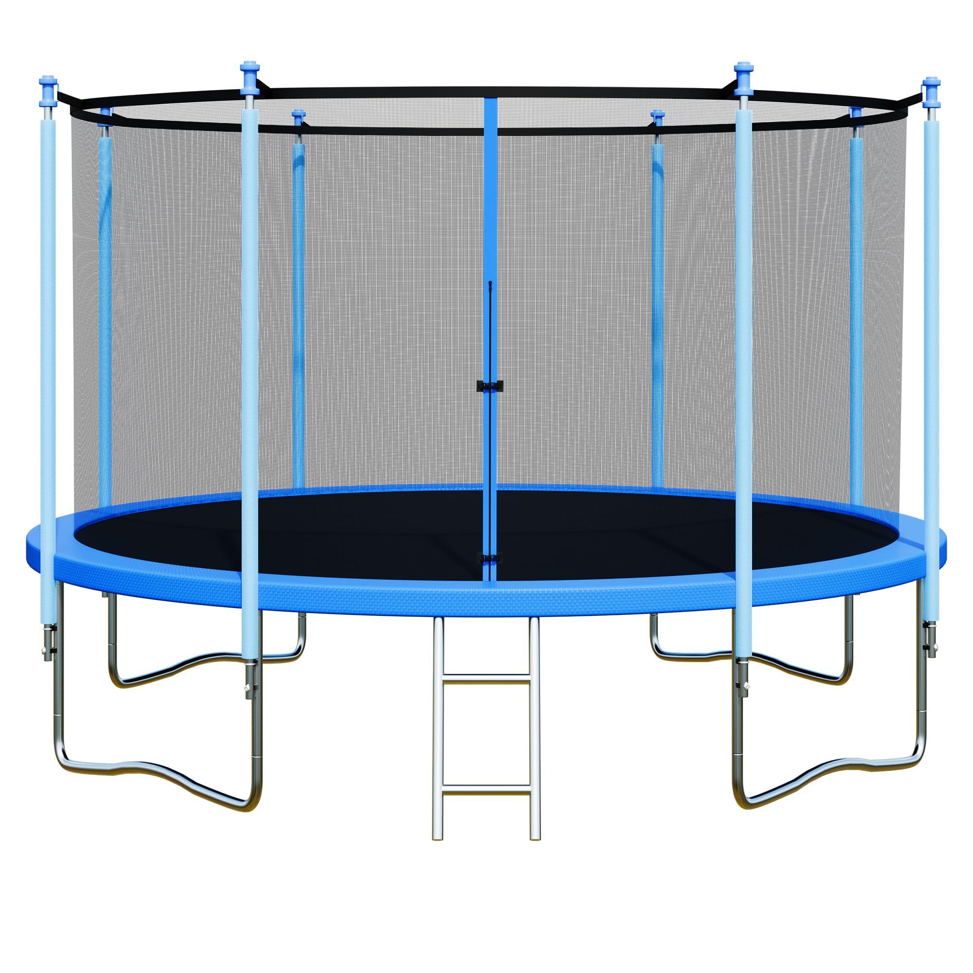 Photo 1 of ALTLER Trampoline Outdoor 12FT 14FT with Enclosure and Ladder, ASTM Approved Recreational Trampoline for Kids and Adults, Anti-Rust Coated Frame