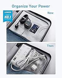 Anker 321 Power Strip with 20W USB C, 3 Outlets and