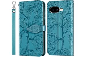 Aimigel Case for Google Pixel 10a 2026,Shockproof TPU Wallet Case, Premium PU Leather Cover Flip Case with Short Strap Lanyar