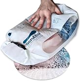 Scrubba Wash Bag Untouched Patented Washboard-in-a-Bag&trade; 5 oz Travel Washer | Pack Light, Wash Anywhere Fast, Inner Washboard, Machine-Quality Wash, Non-Electric, Recycled Polyester, Sustainable Travel