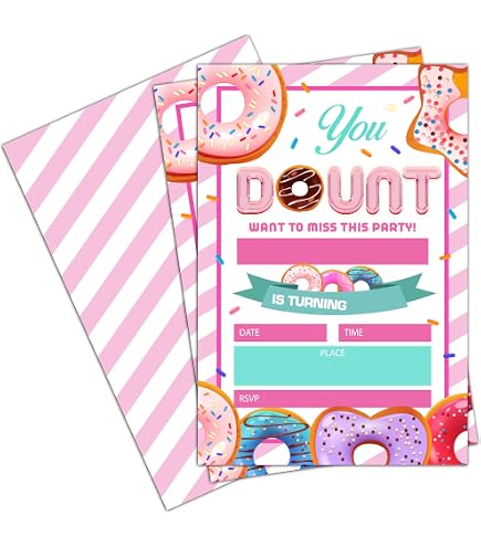 Donut Birthday Invitations & Invitation Templates
