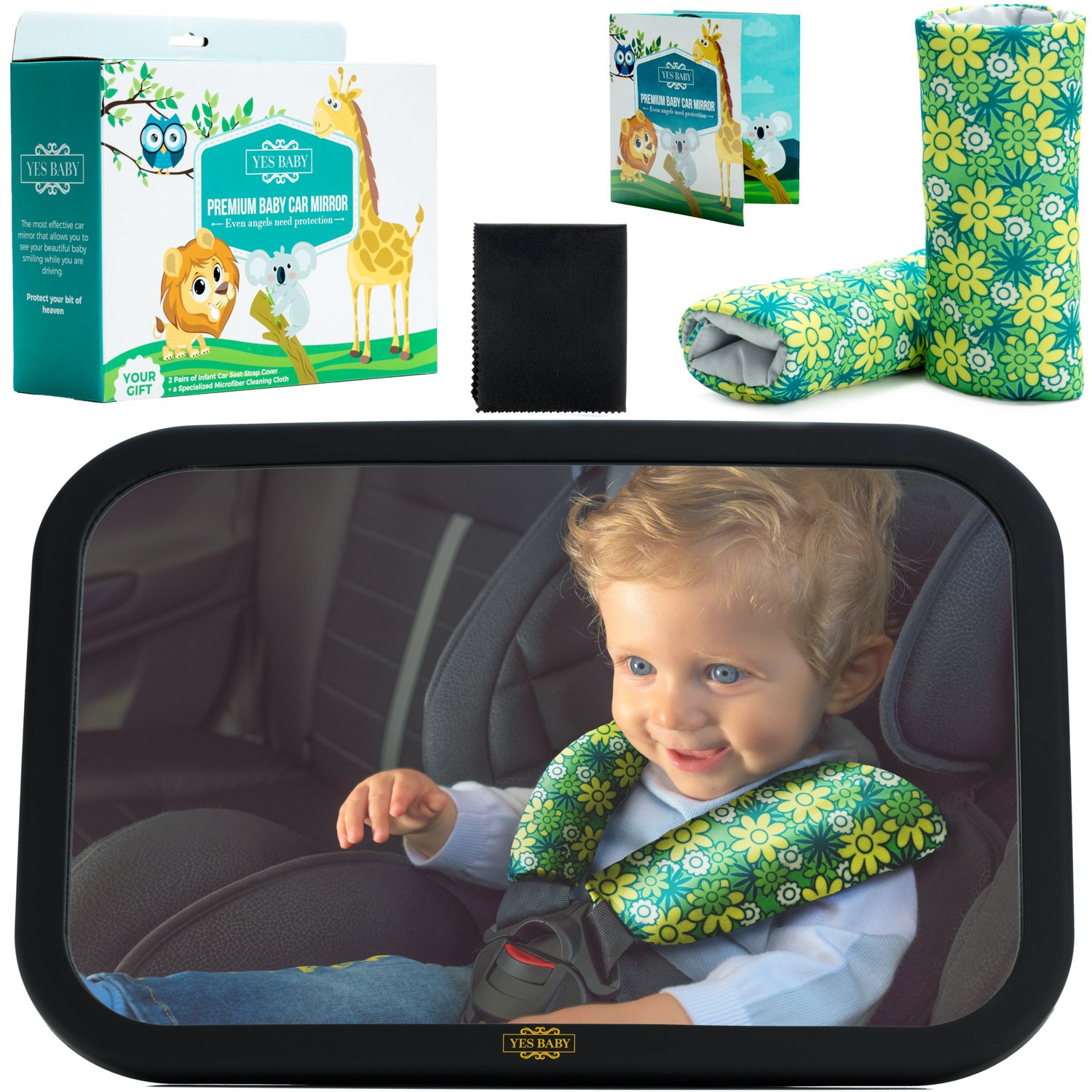 Baby Car Mirror for Backseat Safe Wide Angle Rear View