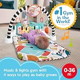 Fisher-Price Glow and Grow Kick & Play Piano Gym Blue Newborn to Toddler view 4