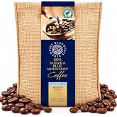 Cafe Blue 100% Jamaica Blue Mountain Coffee Beans, JACRA Certified, 8 oz