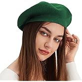 Wool Beret Hat French Beret Cap Winter Artist Painter Hat Solid Color for Women