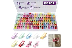 BOFOHO 100pcs Sewing Clips Multipurpose Quilt Clip for Fabric Multi-Colored Plastic Sewing Quilting Supplies Craft for Small-Scale Projects and Crafting Tools Accessories