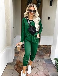 Ekouaer Women's Pajama Sets Casual 2Pcs Sleepwear