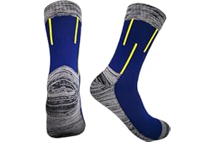 Fullsheild Men’s Waterproof Hiking Socks, Unisex Breathable Outdoor Athletic Hiking Wading Trail Running Skiing Crew Socks