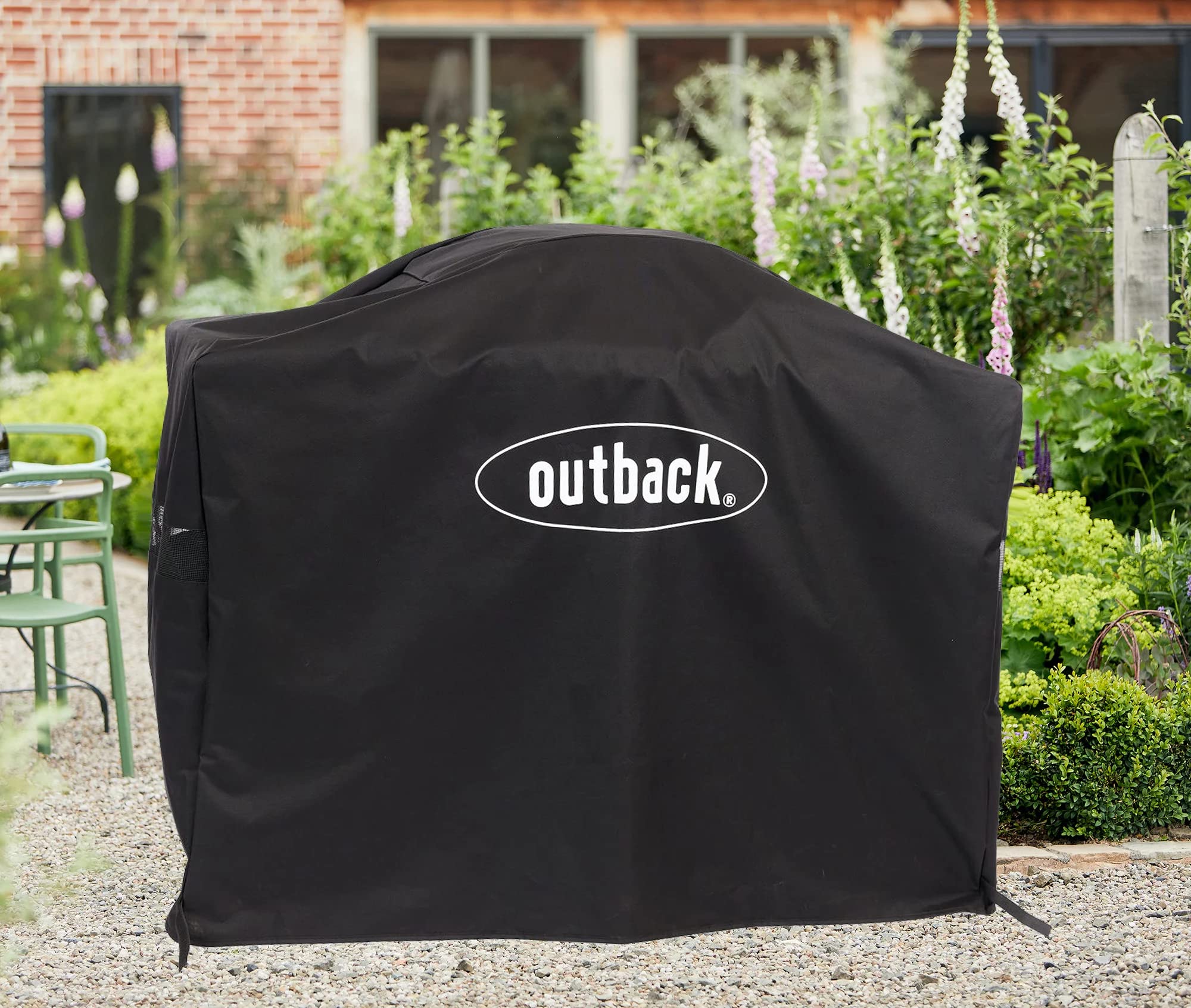 Outback Premium Vented BBQ Cover for 2 Burner Hooded Trooper/Spectrum/Orion - Heavy Duty, Waterproof, Breathable, UV Resistant, Genuine Outback Accessory Tailored to Fit (OUT371063)