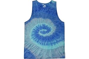 Colortone Unisex Tie Dye Tank Top - Beach Tank Tops for Women and Men - Sleeveless Summer Tops - Mens and Womens Beach Wear