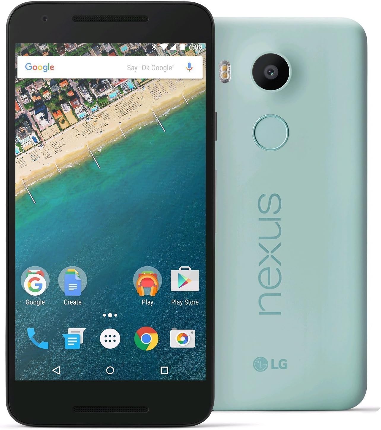 LG Nexus 5X H790 16GB Unlocked 4G LTE Smartphone for All GSM + CDMA Carriers (AT&T, T-Mobile, Verizon, Sprint) w/ 12MP Camera - Ice Blue (Certified Refurbished)