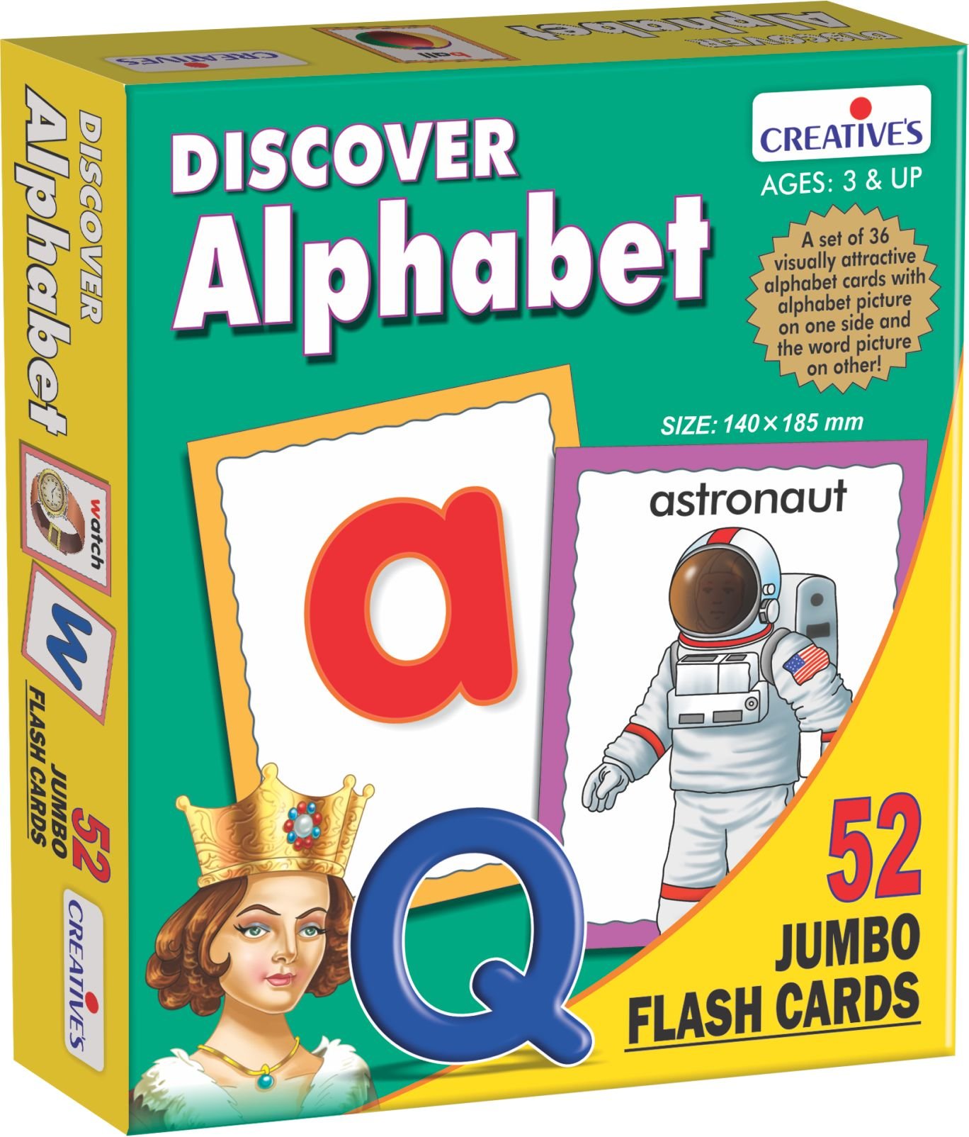 Creative Educational 0454 "Discover Alphabet" Flash Card Game