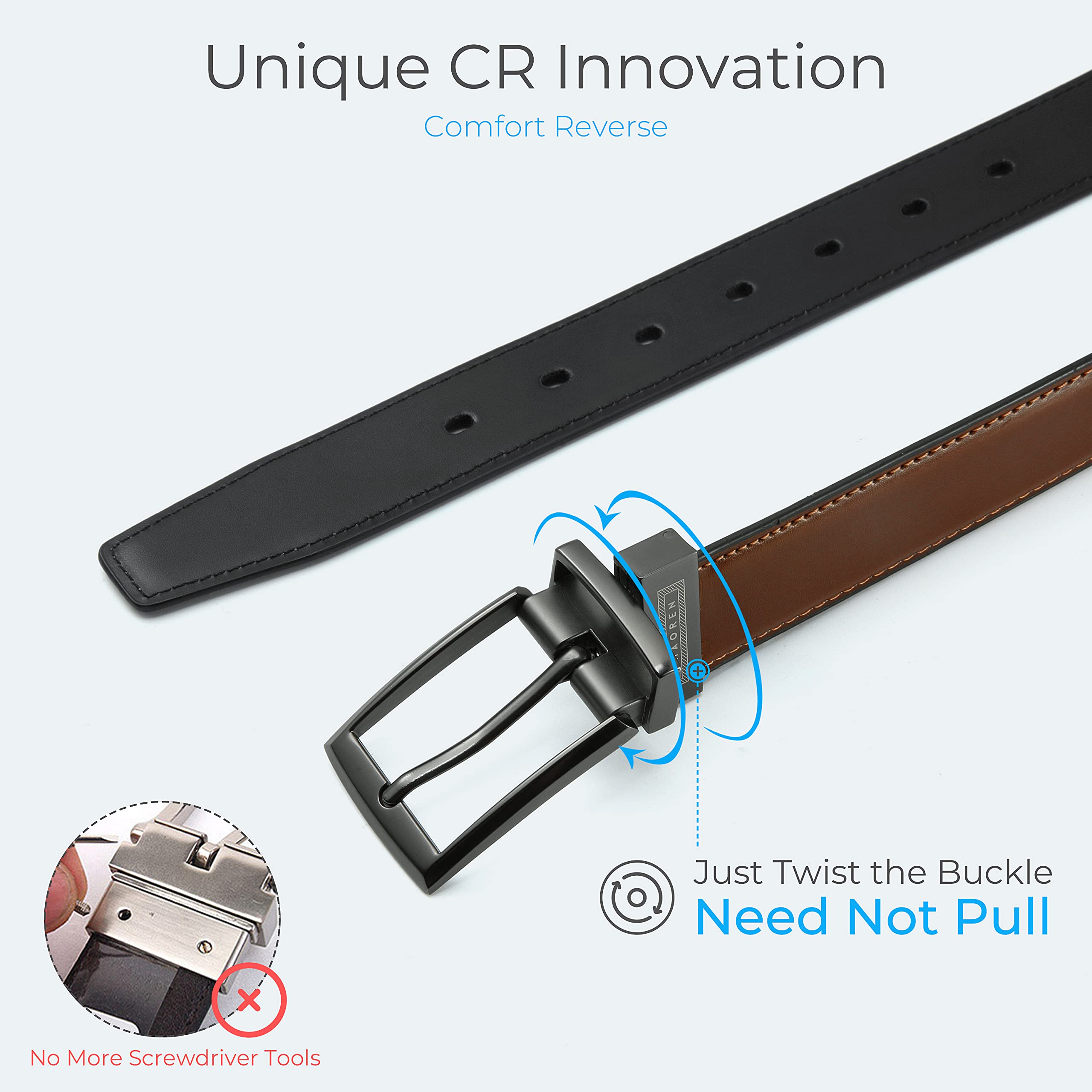CHAOREN Boys Belt, Most Size Kids 1 1/4