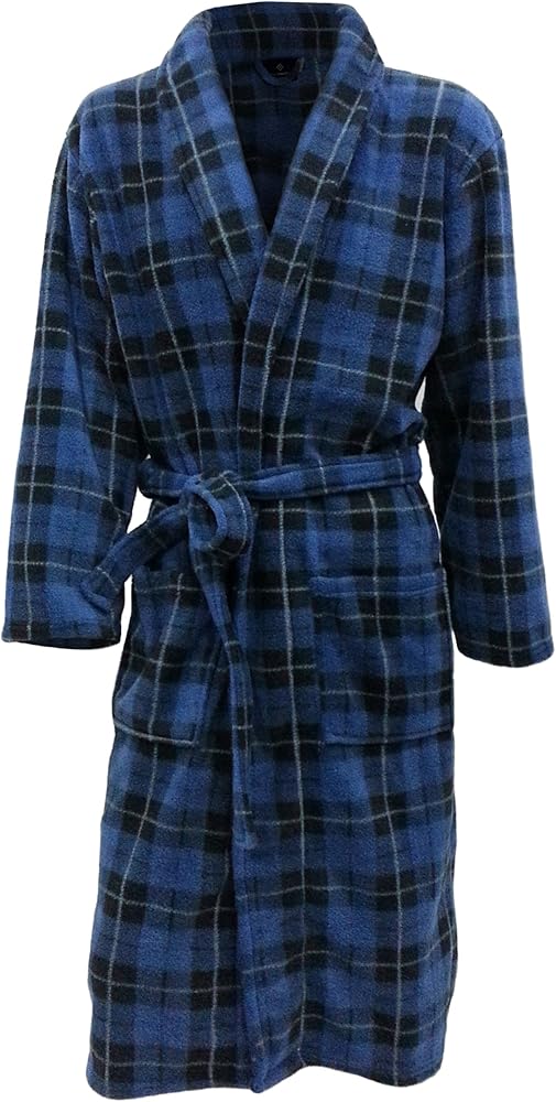 mens plaid robe