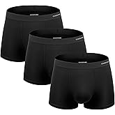 COODYAKE Men's Seamless Microfiber Modal Trunks Underwear Boxer Briefs Multipack