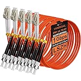 Fiber Optic Cable LC To SC Multimode Duplex OM1 62.5/125mm Fiber Optic Patch Cord (0.5m