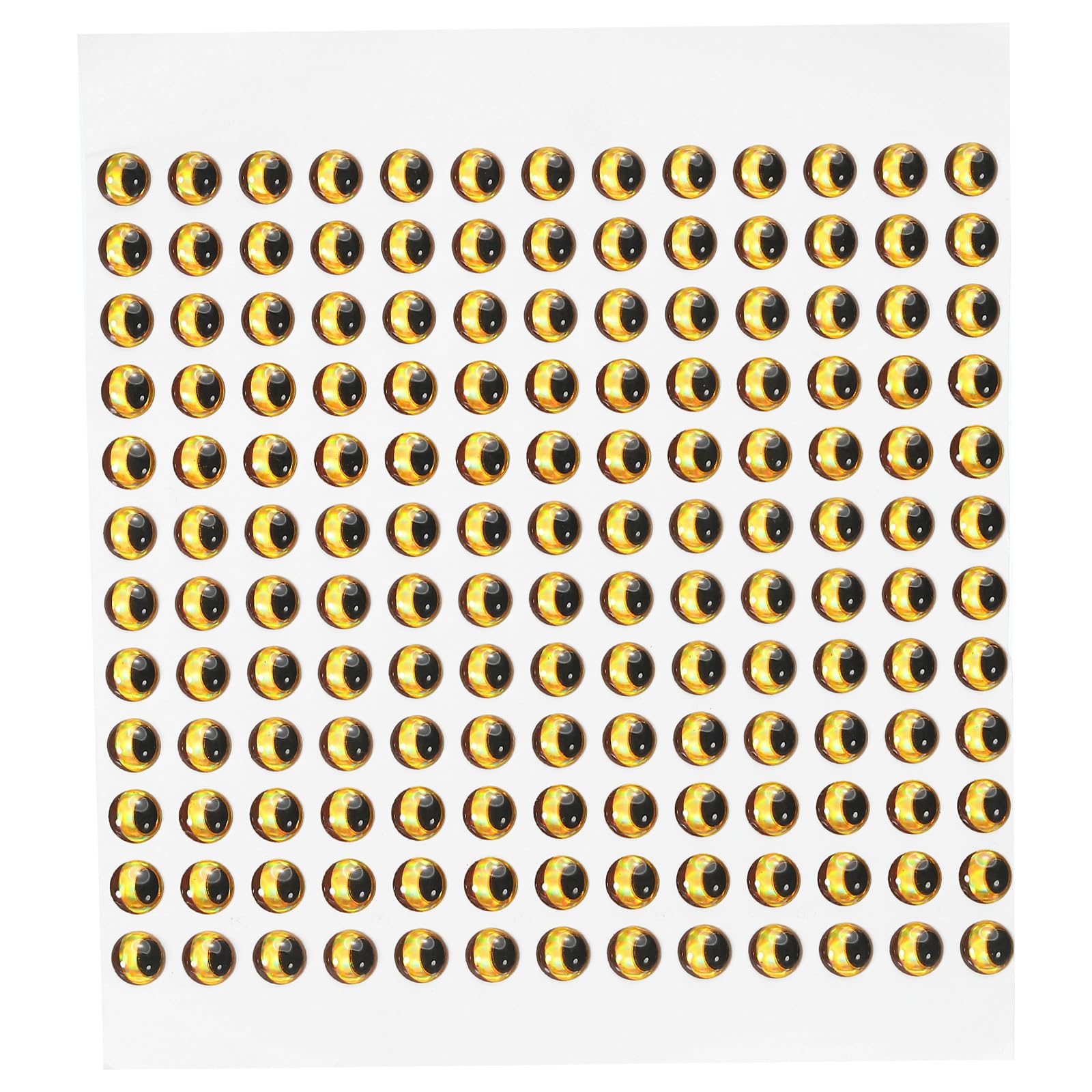 PATIKIL 300Pcs 5mm Fishing Lure Eyes Fly Tying Crafts for Fishing Baits DIY, Gold