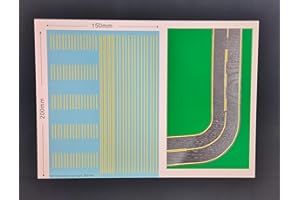 HO 1/87 Yelow Stickers Horizontal Road Signs TBS114