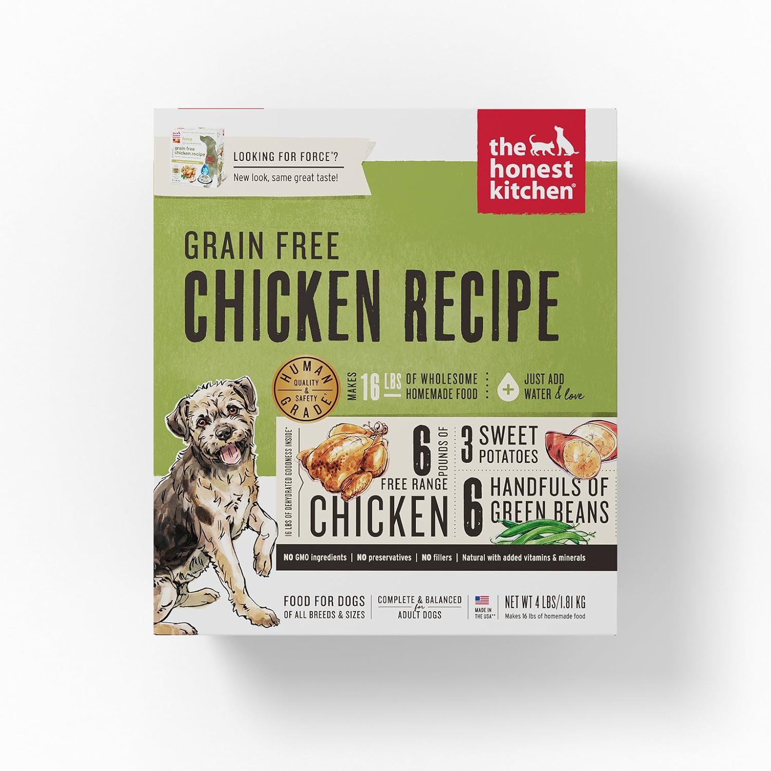 Honest Kitchen The Force Grain Free Dog Food Natural Human Grade