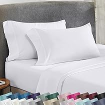 California Design Den fullコットン ボックスシーツ California Design Den 100% Cotton Sheet Set, Full Size, 4 Pc