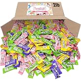 Laffy Taffy Candy - Banana, Grape, Sour Apple, Flavors - Chewy &amp; Tangy Laffy Taffy Bulk Candy Individually Wrapped - (Mix) 2LB