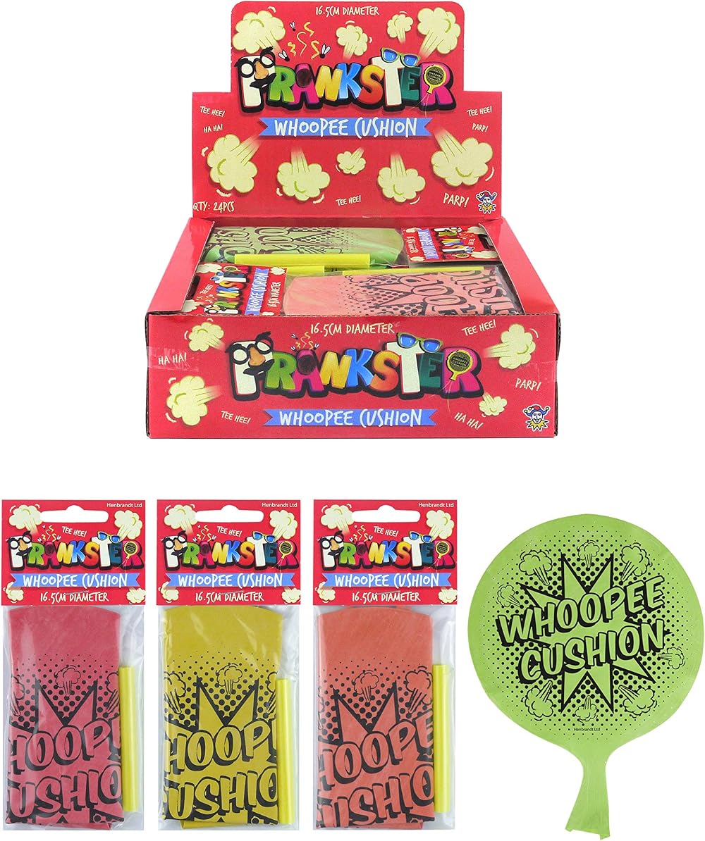 Henbrandt Whoopee Cushion 21cm Classic Prank Toy Colour May Vary