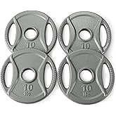 �鶹�� Basics 2-Inch Olympic Cast Iron Grip Weight Plates