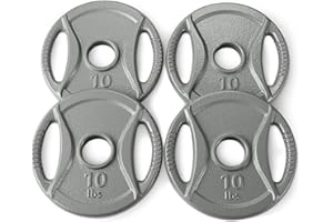 �鶹�� Basics 2-Inch Olympic Cast Iron Grip Weight Plates