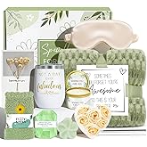 Birthday Gifts for Women, Self Care Gift Get Well Soon Gifts Basket for Women, Flower Relaxing Spa Gift Basket Bath Set,Unique Luxury Self Care Box Gift for Mom Her Wife Sister Girlfriend, Girl Friend