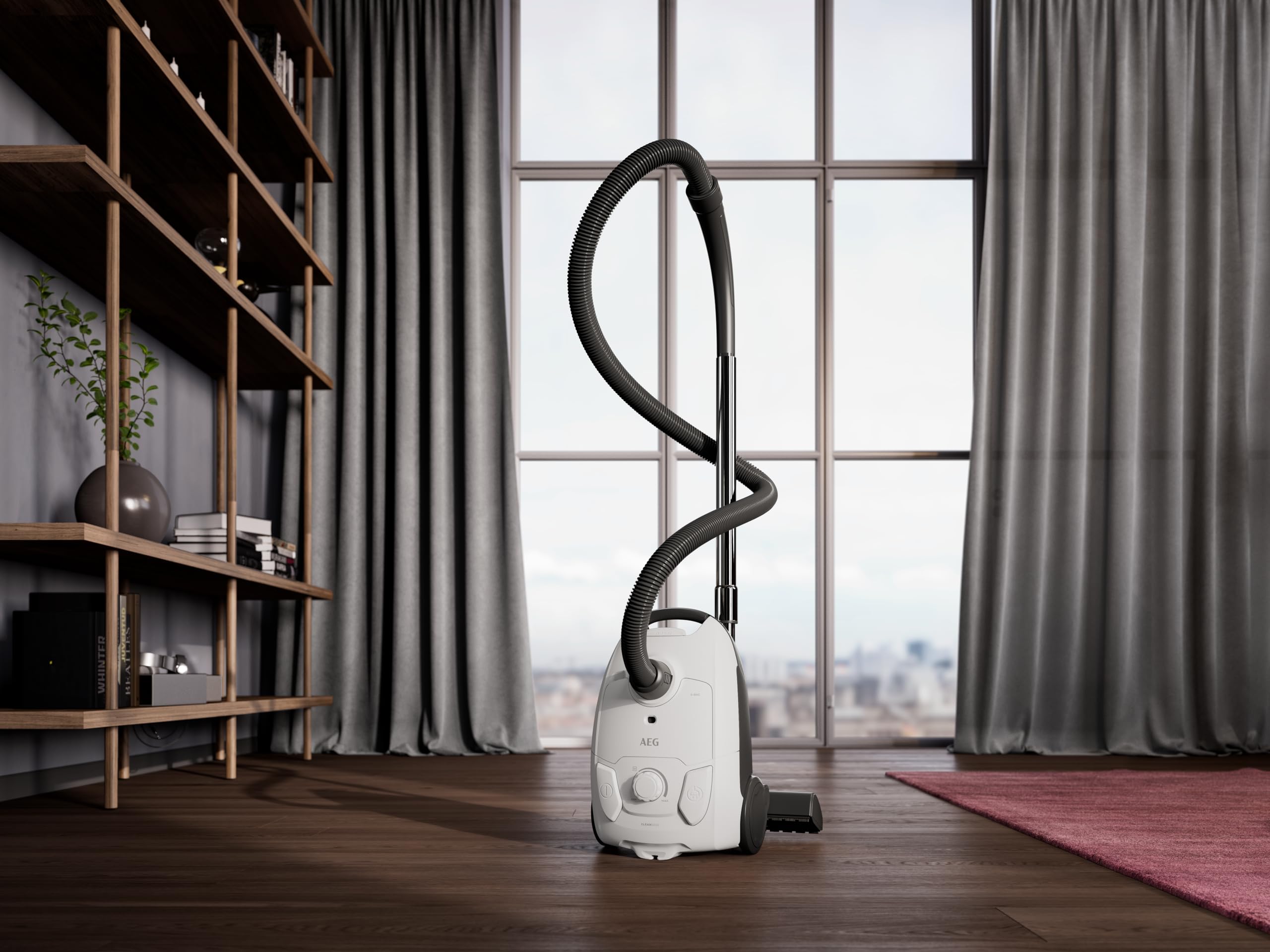 AEG CLEAN 5000 Staubsauger mit Beutel, Hohe Saugleistung, 37 % Recyclingkunststoff, AllFloor Bodendüse mit Klicksystem, 2in1 Multifunktionsdüse, 8,5m Aktionsradius, Waschbarer Hygiene-Filter, AB51C1SW 7