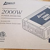 Amazon.com: Ampeak 1000W Power Inverter 12V DC to 110V AC with Remote