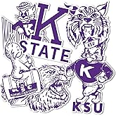 Desert Cactus Kansas State University Sticker Wildcats K-State Vinyl Decals Laptop Water Bottle Car Scrapbook Sheet T2 (Type 2 Vintage)