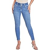YMI Womens Women’s Sustainable Wannabettabutt Mid Rise Skinny Jeans