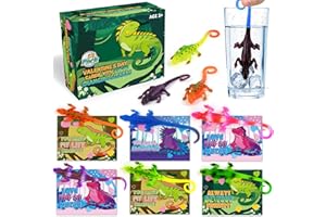 OleFun Valentines Day Cards for Kids School - 24 Pack Color Changing Lizard with Valentines Cards, Valentine Party Favors for Boys & Girls, Kids Exchange Cards for Classroom, Ideal Valentine Gifts