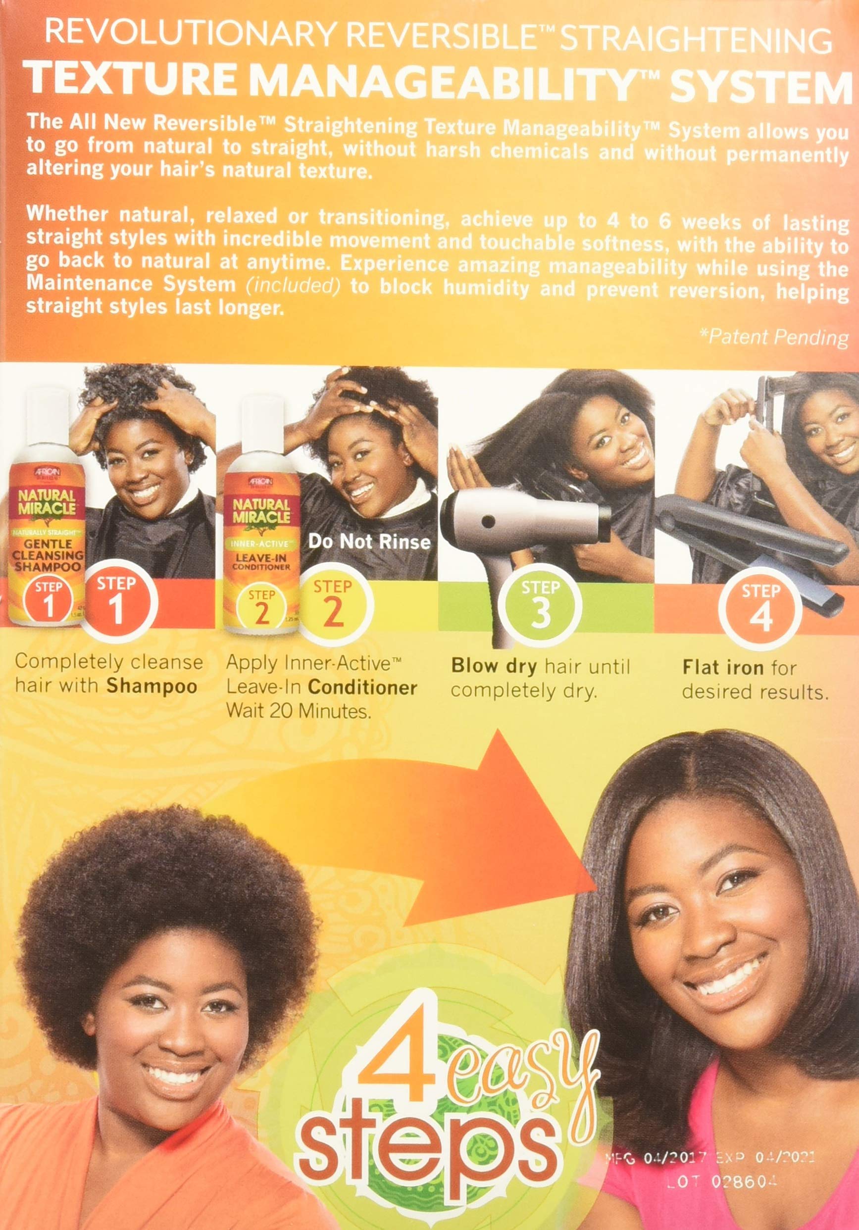 African Pride Naturally Straight Texture Manageability System Kit