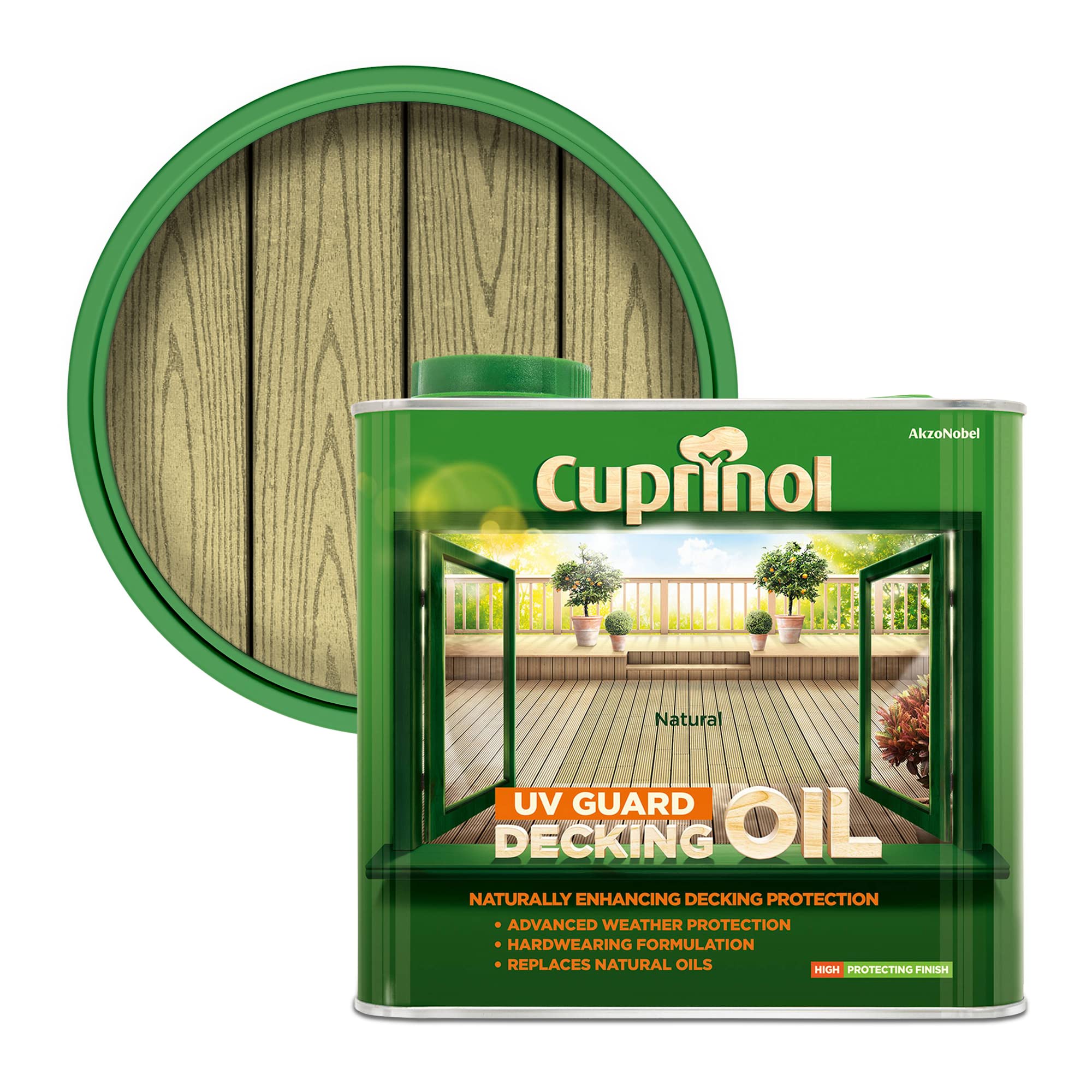 Cuprinol Exterior Woodcare, Natural, 2.5 L