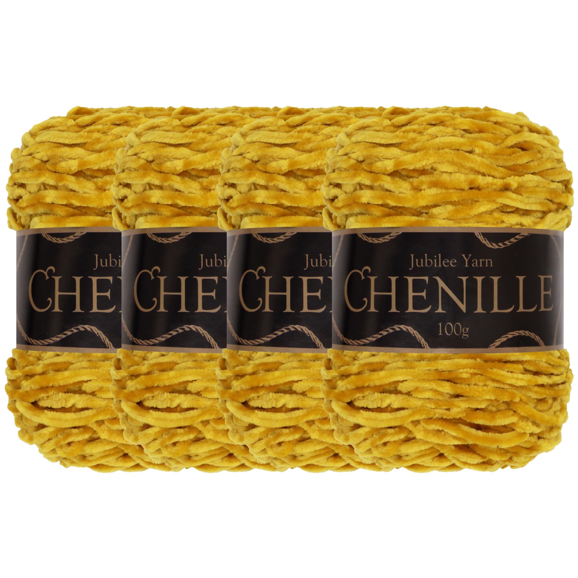 JubileeYarn Chenille Yarn - Worsted Weight - 100g/cake - Firenze - 4 Cakes