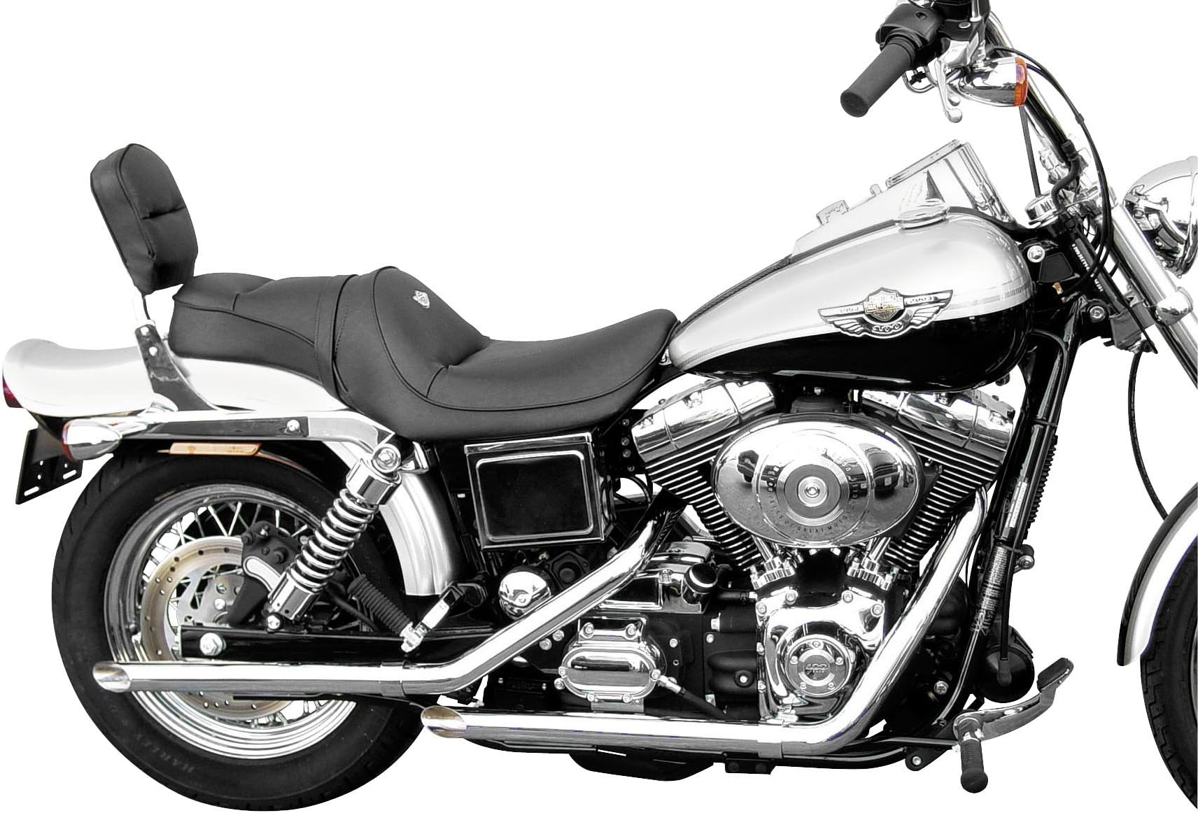 Cycle Shack Drag Pipes 1.75 Inch Slash Cut Chrome FXD